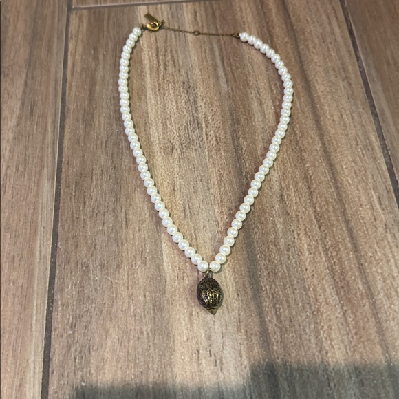 Kurt Geiger Elegant Pearl Necklace with Eagle Pendant - Picture 1 of 2
